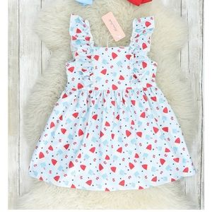 Marie Nicole Clothing | Red, White and Blue Popsicle Ruffle Dress